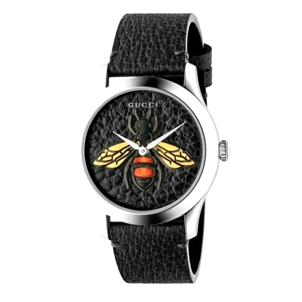 GUCCI LUXURY BLACK FACE QUARTZ WATCH